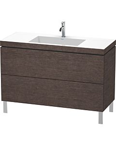 Duravit L-Cube vanity unit LC6939O7272 120 x 48 cm, match2 tap hole, brushed dark oak, 2 2000