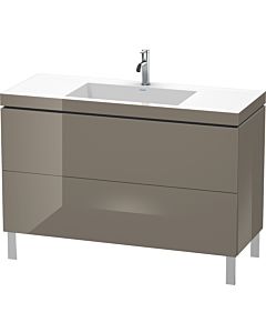 Duravit L-Cube vanity unit LC6939O8989 120 x 48 cm, match2 tap hole, flannel gray high gloss, 2 2000