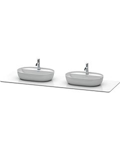 Duravit Luv Waschtisch-Konsole LU9467B1717 178,3x59,5cm, Weiß Struktur, aus Quarzstein, 2 Ausschnitte