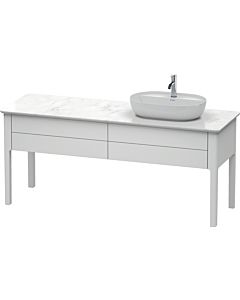 Duravit Luv Duravit LU9563R3636 178,3x57cm, droite, blanc satiné, 2 tiroirs, debout