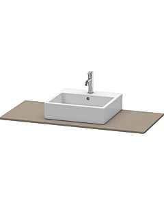 Duravit XSquare console XS060F09090 120x55cm, with 2000 cutout, Flannel Grey seidenmatt