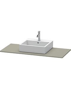 Duravit XSquare Konsole XS060F09292 120x55cm, mit 1 Ausschnitt, Steingrau seidenmatt