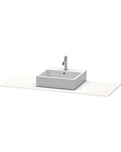 Duravit XSquare Konsole XS060GM3636 140x55cm, mit 1 Ausschnitt, mittig, weiß seidenmatt