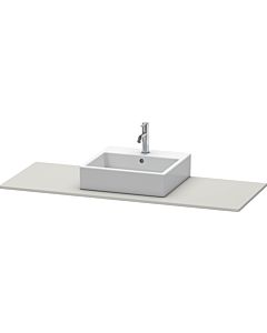 Duravit XSquare console XS060GM0707 140x55cm, with 2000 cut-out, center, concrete gray matt