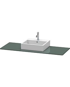 Duravit XSquare Konsole XS060GM3838 140x55cm, mit 1 Ausschnitt, mittig, Dolomiti Grey hochglanz