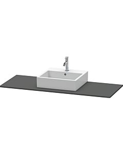 Duravit console XSquare XS060GM4949 140x55cm, avec découpe 2000 , centre, Graphit mat