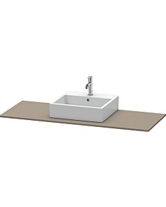 Duravit XSquare console XS060GM9090 140x55cm, with 2000 cutout, center, Flannel Grey seidenmatt