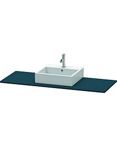 Duravit XSquare Konsole XS060GM9898 140x55cm, mit 1 Ausschnitt, mittig, Nachtblau seidenmatt