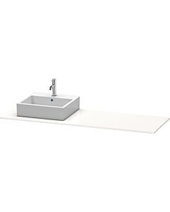 Duravit XSquare console XS060HR3636 160x55cm, with 2000 cutout, right, white silk matt