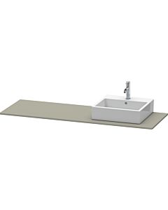 Duravit XSquare console XS060HR9292 160x55cm, with 2000 cutout, right, Steingrau seidenmatt