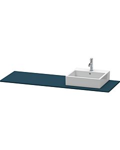 Duravit XSquare console XS060HR9898 160x55cm, with 2000 cutout, right, Nachtblau seidenmatt