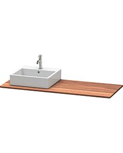 Duravit XSquare en bois massif XS061GR7777 140x55cm, avec 1 découpe, droite, noyer américain