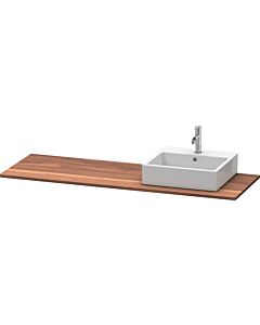 Duravit XSquare en bois massif XS061HR7777 160x55cm, avec 1 découpe, droite, noyer américain