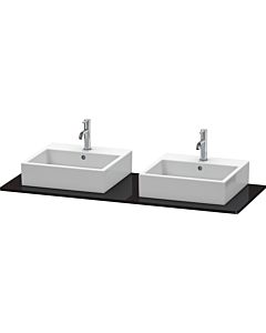 Duravit Console XSquare XS063GB4040 140x55cm, avec deux découpes, noir brillant