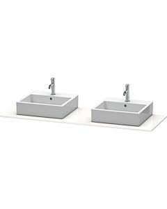 Duravit XSquare Konsole XS063HB8585 160x55cm, mit zwei Ausschnitten, weiß hochglanz