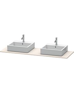 Duravit XSquare Konsole XS063HB9191 160x55cm, mit zwei Ausschnitten, Taupe