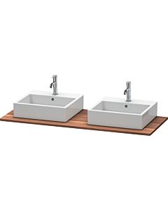 Duravit XSquare en bois massif XS064GB7777 140x55cm, avec deux découpes, noyer américain