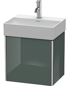 Duravit XSquare Duravit lavabo XS4060L3838 43,4x39,7x34cm, porte à gauche, Dolomiti Grey brillant