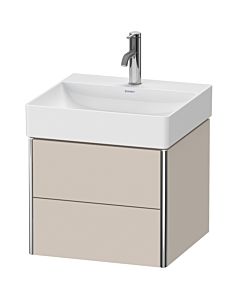 Duravit XSquare Waschtisch-Unterschrank XS416009191 48,4x39,7x46cm, 2 Schubkästen, Taupe