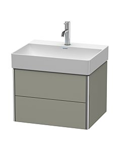 Duravit Meuble sous Duravit XSquare XS416109292 58,4x39,7x46cm, 2 tiroirs, satin gris pierre