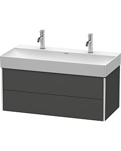 Duravit XSquare XS416304949 98,4x39,7x46cm, 2 tiroirs, Graphit mat
