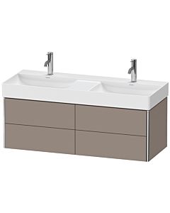 Duravit XSquare Meuble sous lavabo XS416404343 118,4x39,7x46cm, 4 tiroirs, mat en basalte