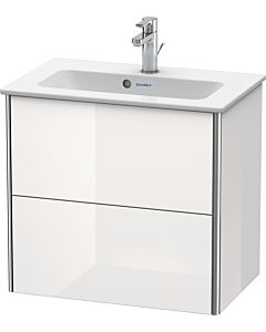 Duravit XSquare Waschtisch-Unterschrank XS416503939 61x56x38,8cm, 2 Schubkästen, Nordic weiß seidenmatt