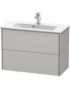 Duravit XSquare Waschtisch-Unterschrank XS416600707 81x56x38,8cm, 2 Schubkästen, Betongrau matt