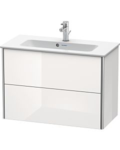 Duravit XSquare Waschtisch-Unterschrank XS416608585 81x56x38,8cm, 2 Schubkästen, weiß hochglanz