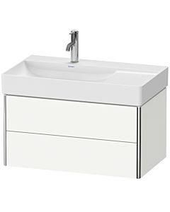 Duravit XSquare Meuble sous lavabo XS416803636 78,4x39,7x46cm, 2 tiroirs, blanc
