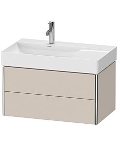 Duravit XSquare Waschtisch-Unterschrank XS416809191 78,4x39,7x46cm, 2 Schubkästen, Taupe