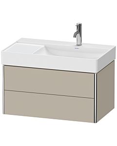 Duravit XSquare Duravit XSquare XS416906060 78,4x39,7x46cm, 2 drawers, taupe satin finish
