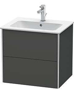 Duravit Meuble sous Duravit XSquare XS417104949 61x56x47,8cm, 2 tiroirs, graphite mat