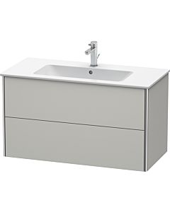 Duravit XSquare Waschtisch-Unterschrank XS417300707 101x56x47,8cm, 2 Schubkästen, Betongrau matt