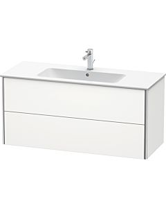 Duravit XSquare Waschtisch-Unterschrank XS417403636 121x56x47,8cm, 2 Schubkästen, weiß seidenmatt