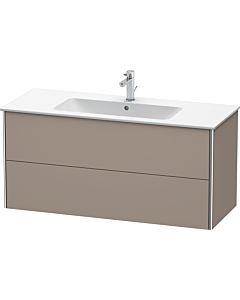 Duravit XSquare Waschtisch-Unterschrank XS417404343 121x56x47,8cm, 2 Schubkästen, Basalt matt
