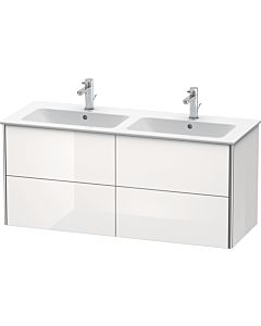 Duravit Meuble sous Duravit XSquare XS417502222 128x56x47,8cm, 4 tiroirs, blanc très brillant