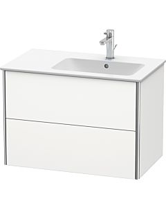 Duravit XSquare Waschtisch-Unterschrank XS417703636 81x56x47,8cm, 2 Schubkästen, Becken rechts, weiß seidenmatt