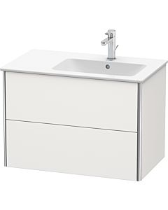 Duravit XSquare Waschtisch-Unterschrank XS417703939 81x56x47,8cm, 2 Schubkästen, Becken rechts, Nordic weiß seidenmatt