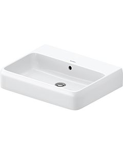 Duravit Collection One countertop washbasin 2382600028 60 x 47 cm, white high gloss, without tap hole, with overflow, tap hole platform, sanded