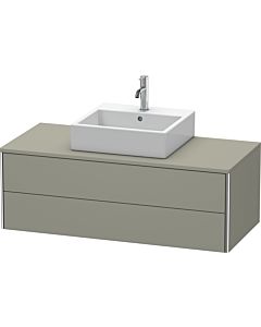 Duravit XSquare Waschtisch-Unterschrank XS491209292 120x40x54,8cm, 2 Schubkästen, Steingrau seidenmatt