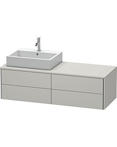 Duravit XSquare Duravit XSquare XS4913L0707 140x40x54,8cm, 4 drawers, left, matt concrete gray