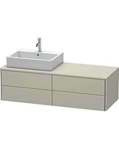 Duravit XSquare Duravit XSquare XS4913L6060 140x40x54,8cm, 4 drawers, left, taupe satin finish