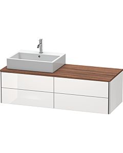 Duravit XSquare Waschtisch-Unterschrank XS4913L8585 140x40x54,8cm, 4 Schubkästen, links, weiß hochglanz