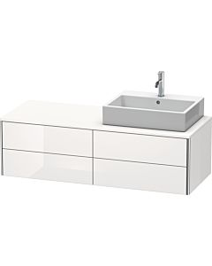Duravit XSquare XS4913R2222 140x40x54,8cm, 4 tiroirs, droit, blanc brillant