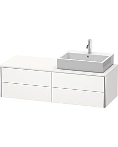 Duravit XSquare Waschtisch-Unterschrank XS4913R3636 140x40x54,8cm, 4 Schubkästen, rechts, weiß seidenmatt