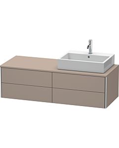 Duravit XSquare Duravit XS4913R4343 140x40x54.8cm, 4 tiroirs, droit, basalte mat