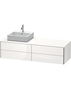 Duravit XSquare Meuble sous lavabo XS4914L2222 160x40x54,8cm, 4 tiroirs, gauche, blanc très brillant