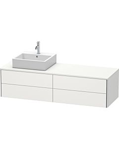 Duravit XSquare Waschtisch-Unterschrank XS4914L3939 160x40x54,8cm, 4 Schubkästen, links, Nordic weiß seidenmatt