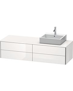 Duravit XSquare Waschtisch-Unterschrank XS4914R2222 160x40x54,8cm, 4 Schubkästen, rechts, weiß hochglanz